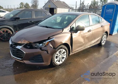 2019 Chevrolet Cruze Ls из США, поврежденный, VIN 1G1BC5SM8K7118975